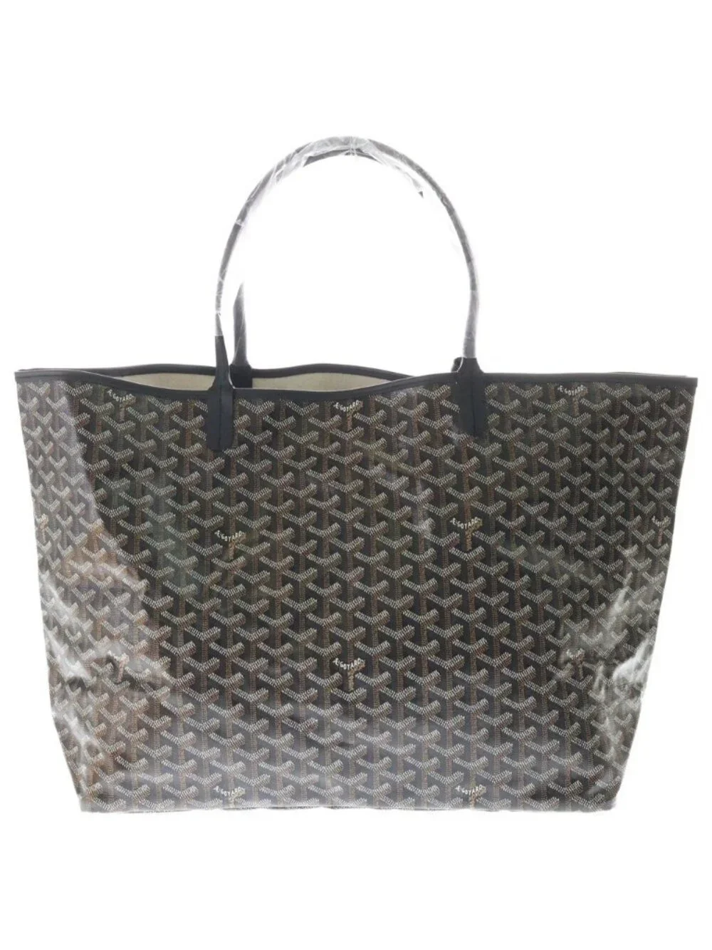 Goyard Saint Louis GM Tote Back Leather Brown Black